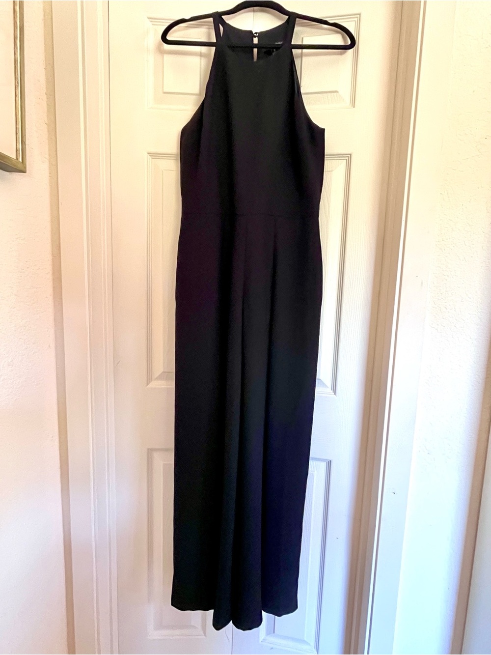 BR Black Halter Wide Leg Jumpsuit- Women